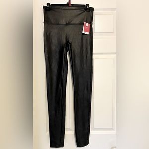 Spanx Faux Leather Leggings. LARGE TALL. NWT